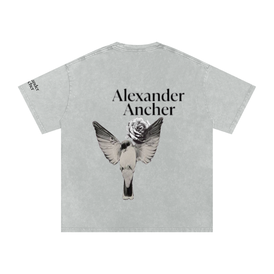 grey bird oversized T-Shirt