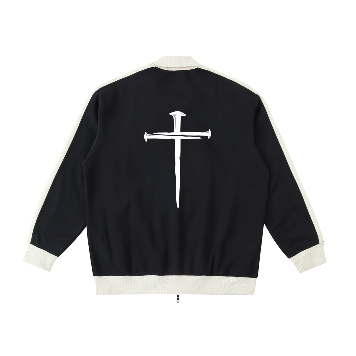 Contrast Trim Stand Collar Jacket
