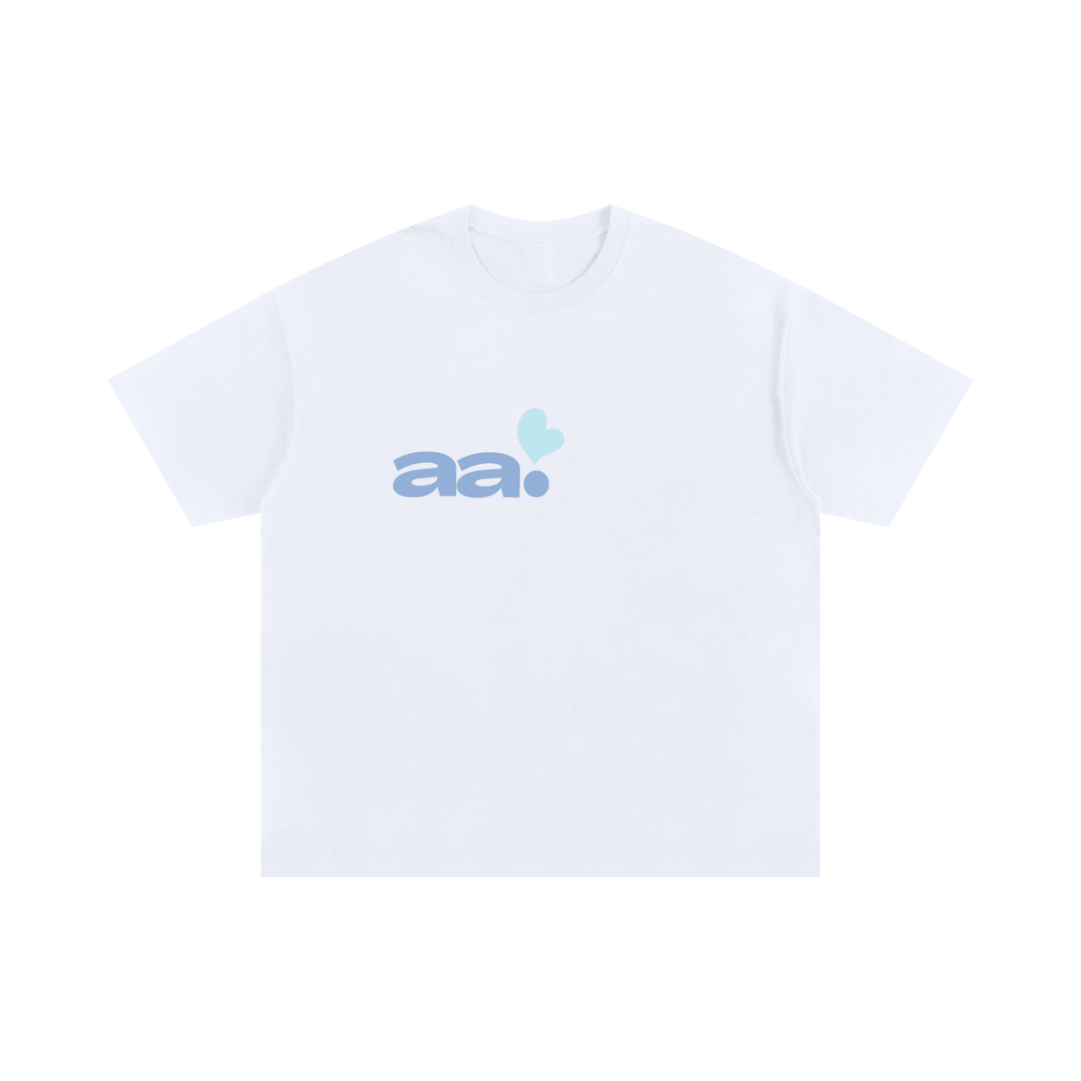 blue AA heart oversized T-Shirt