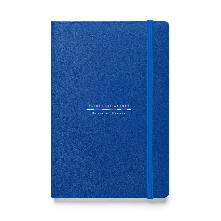 Hardcover bound notebook blue