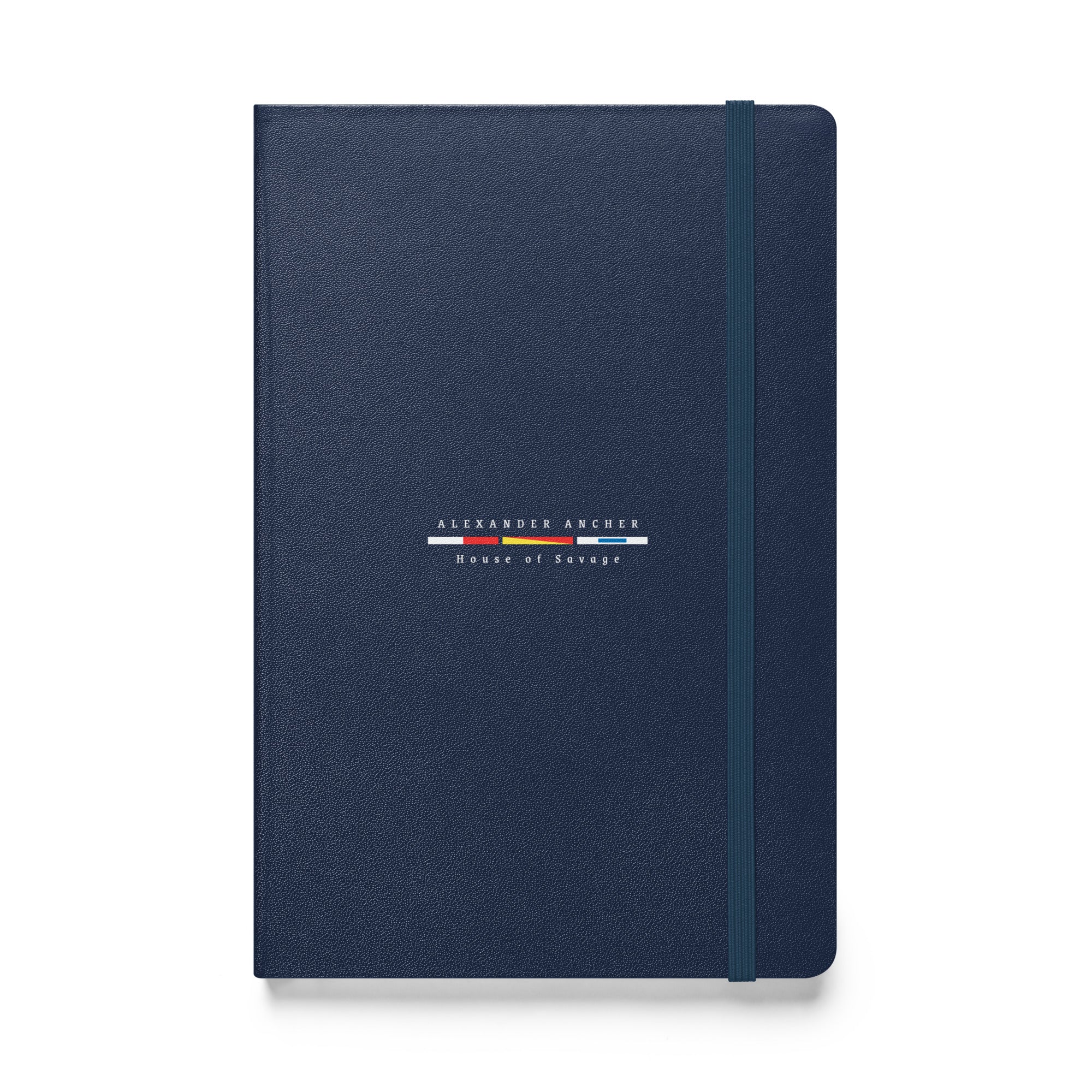 Hardcover bound notebook navy