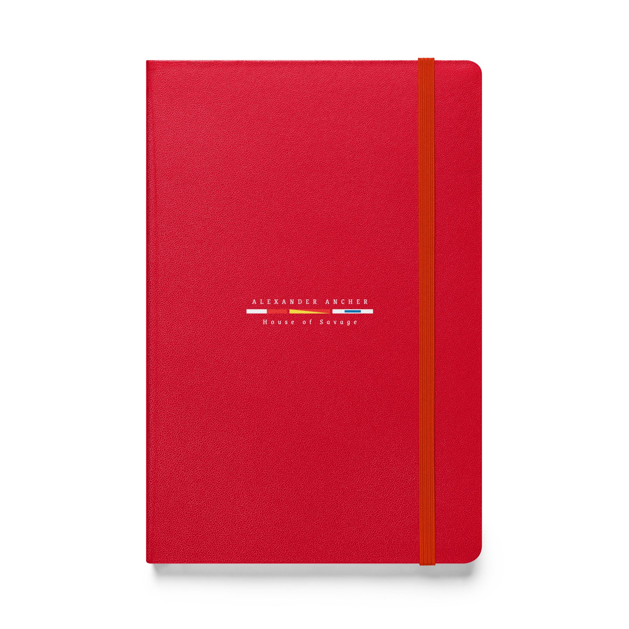 Hardcover bound notebook red