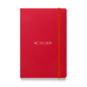 Hardcover bound notebook red