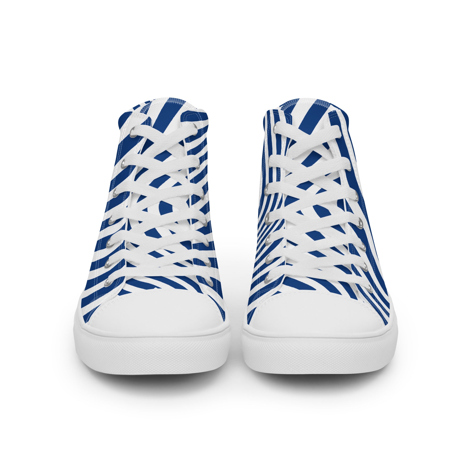 Strips Men’s high top canvas shoes