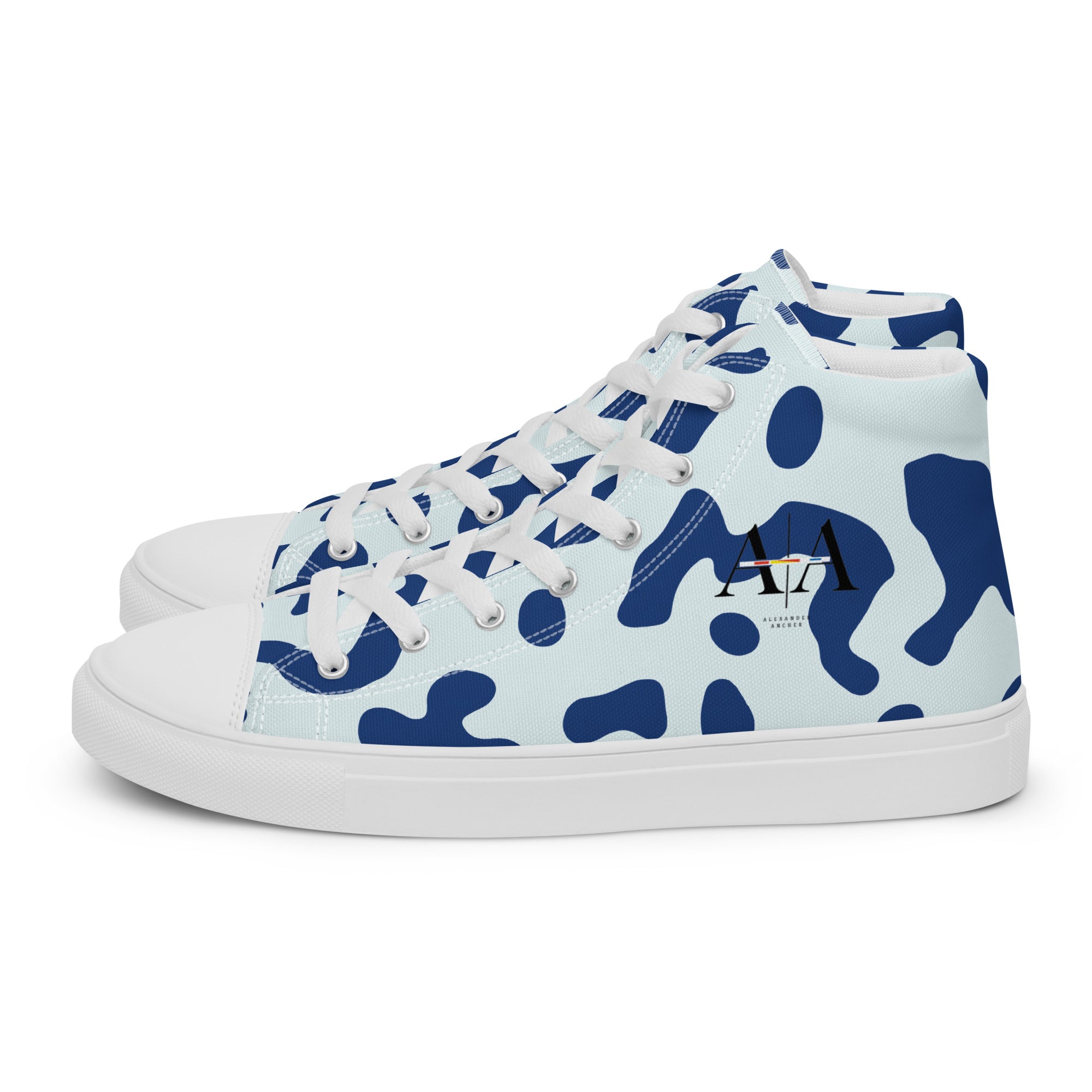 Camo men’s high top canvas shoes