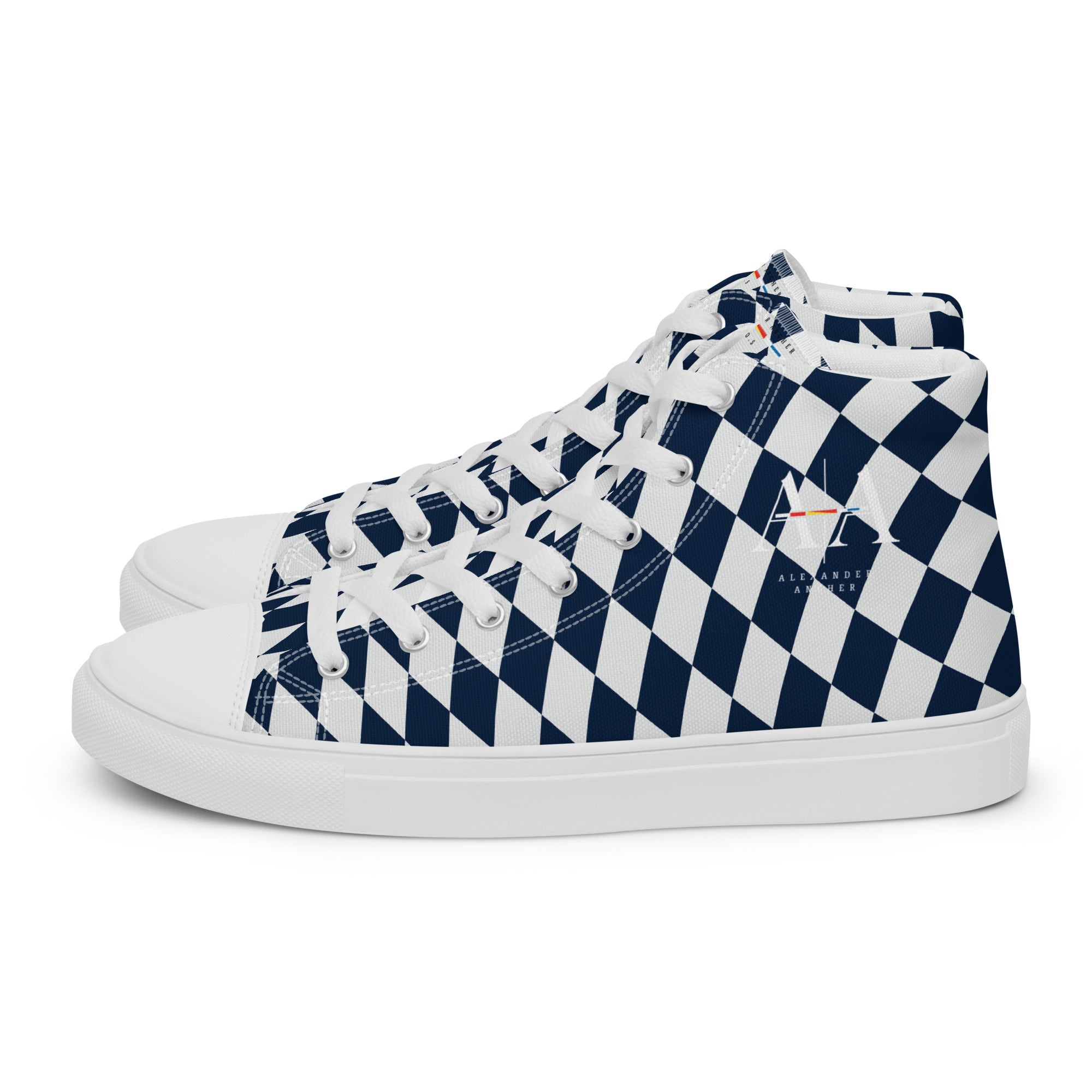 Checkers Men’s high top canvas shoes