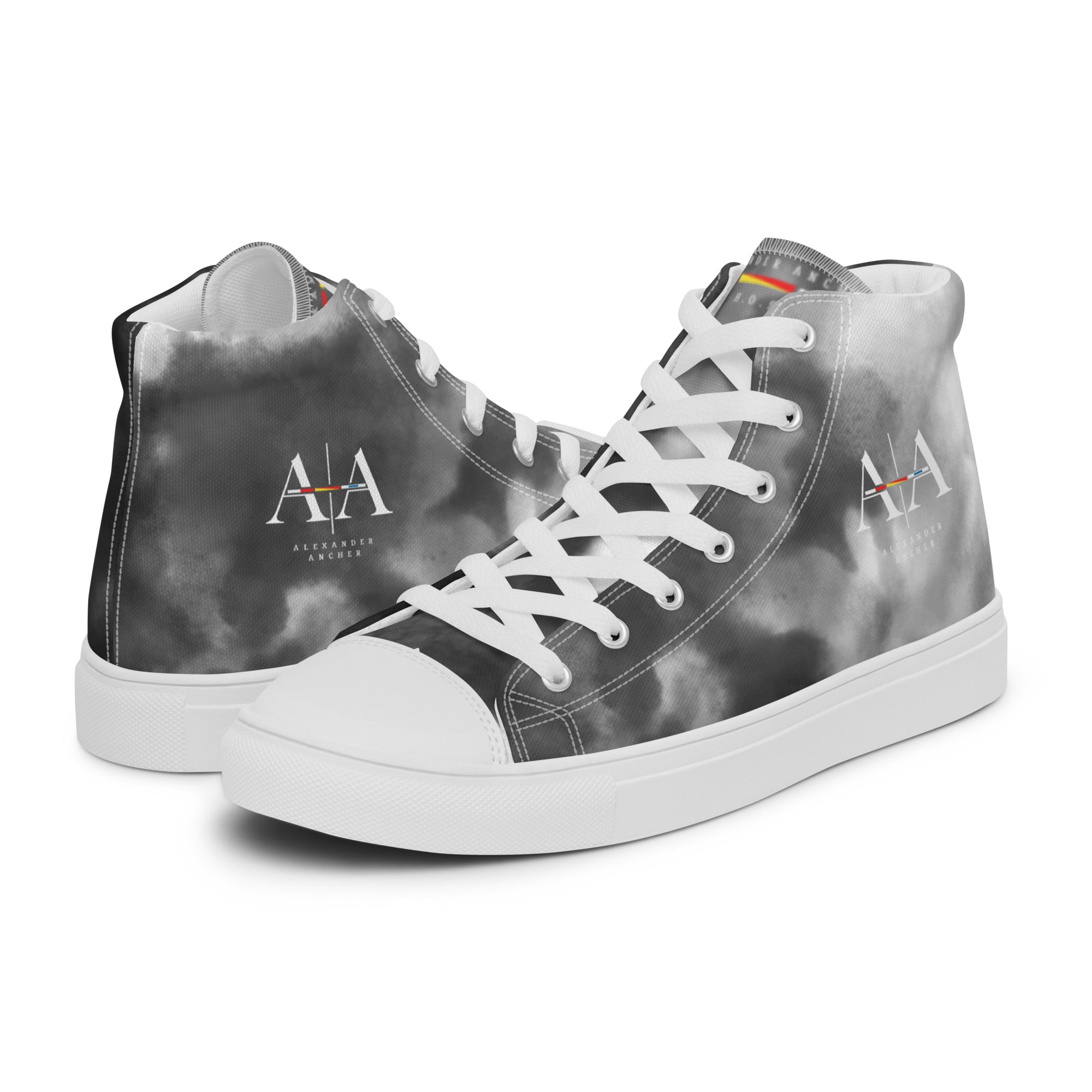 Men’s Black Fade high top canvas shoes