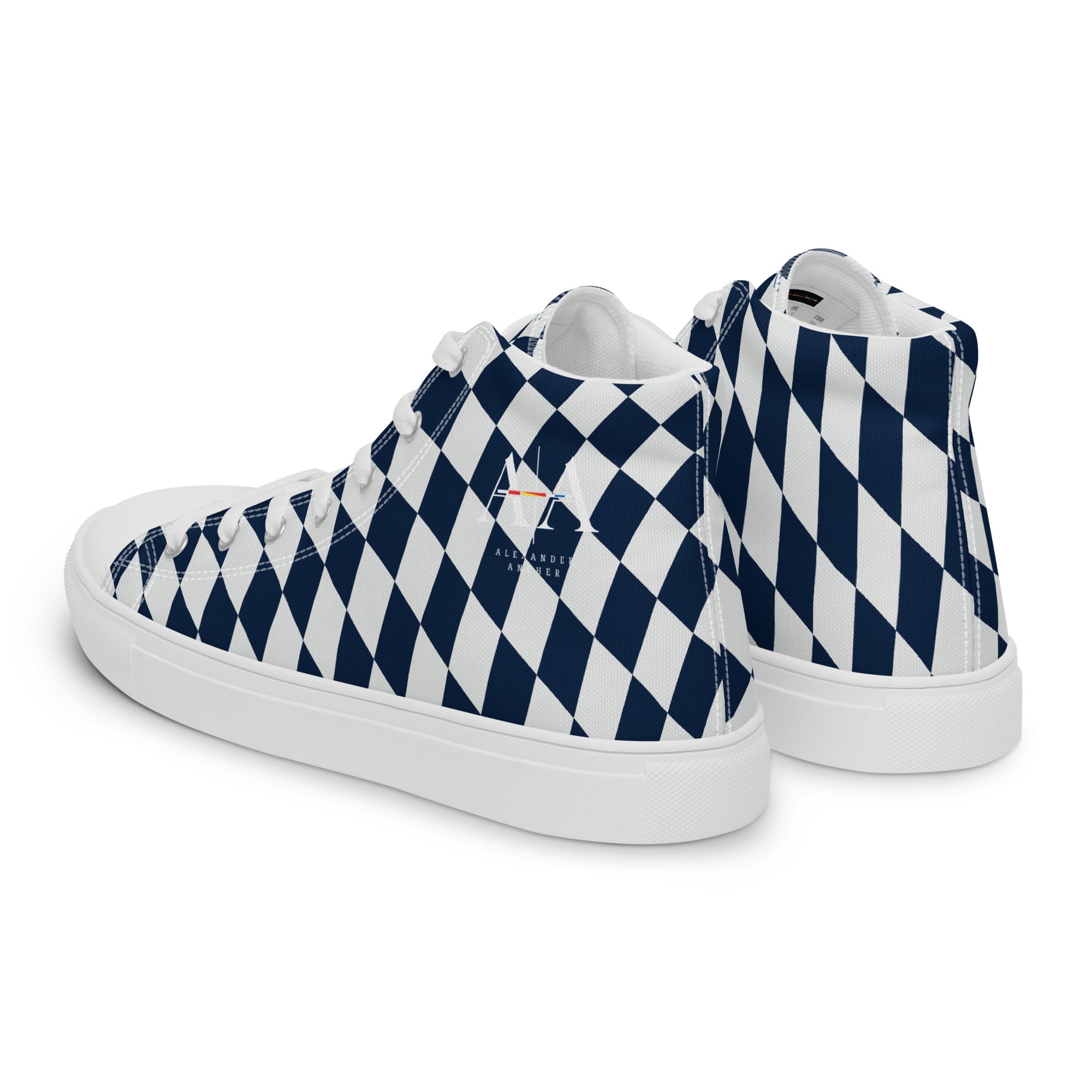 Checkers Men’s high top canvas shoes