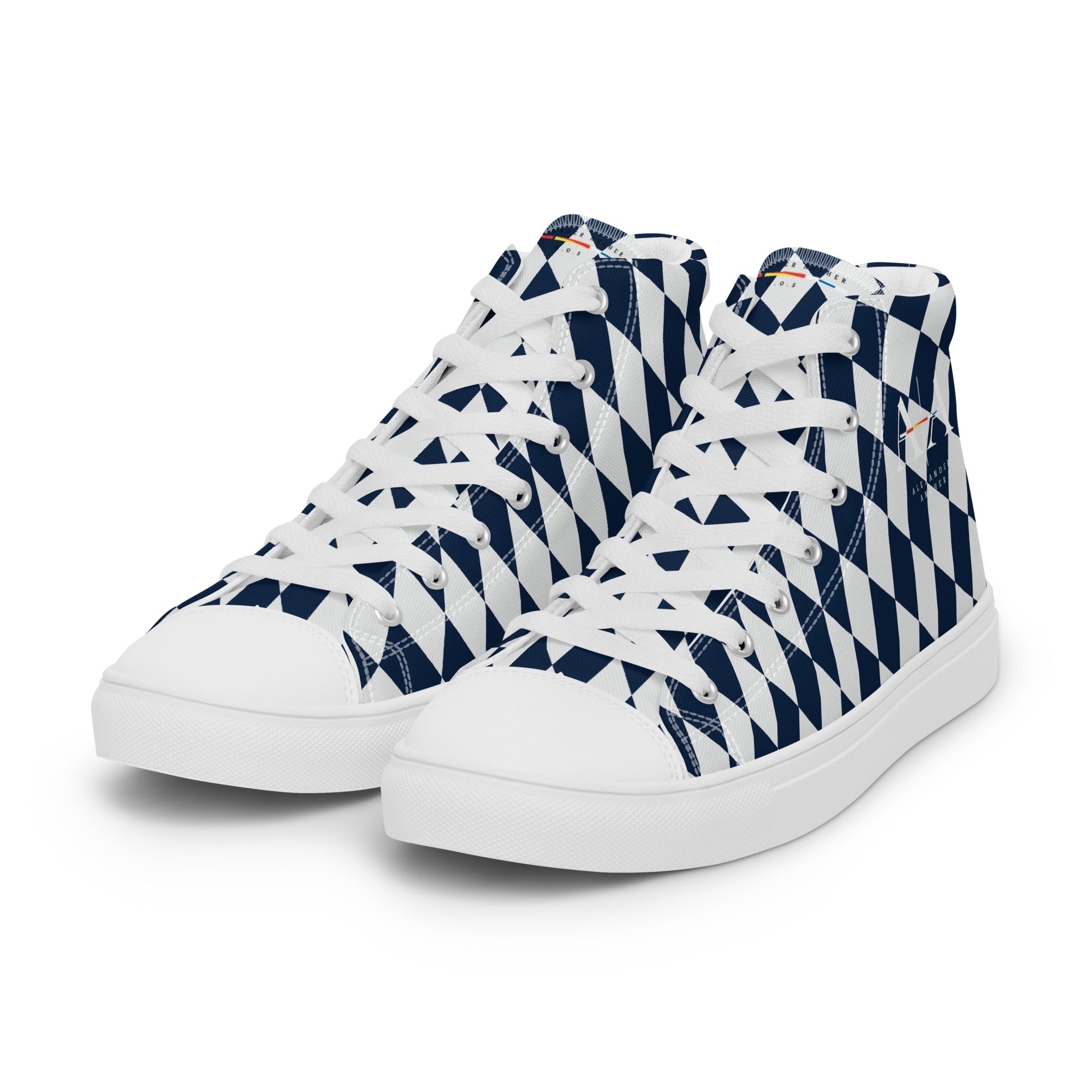 Checkers Men’s high top canvas shoes