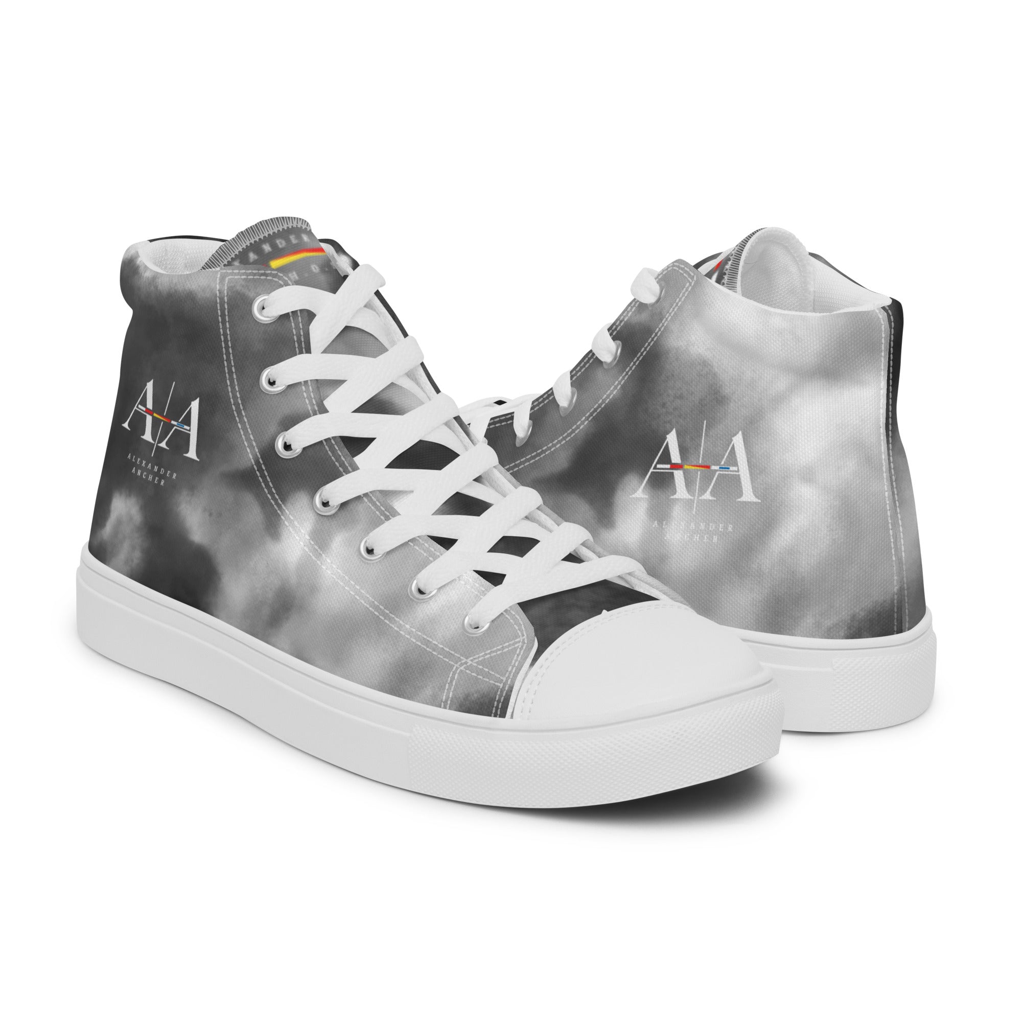 Men’s Black Fade high top canvas shoes