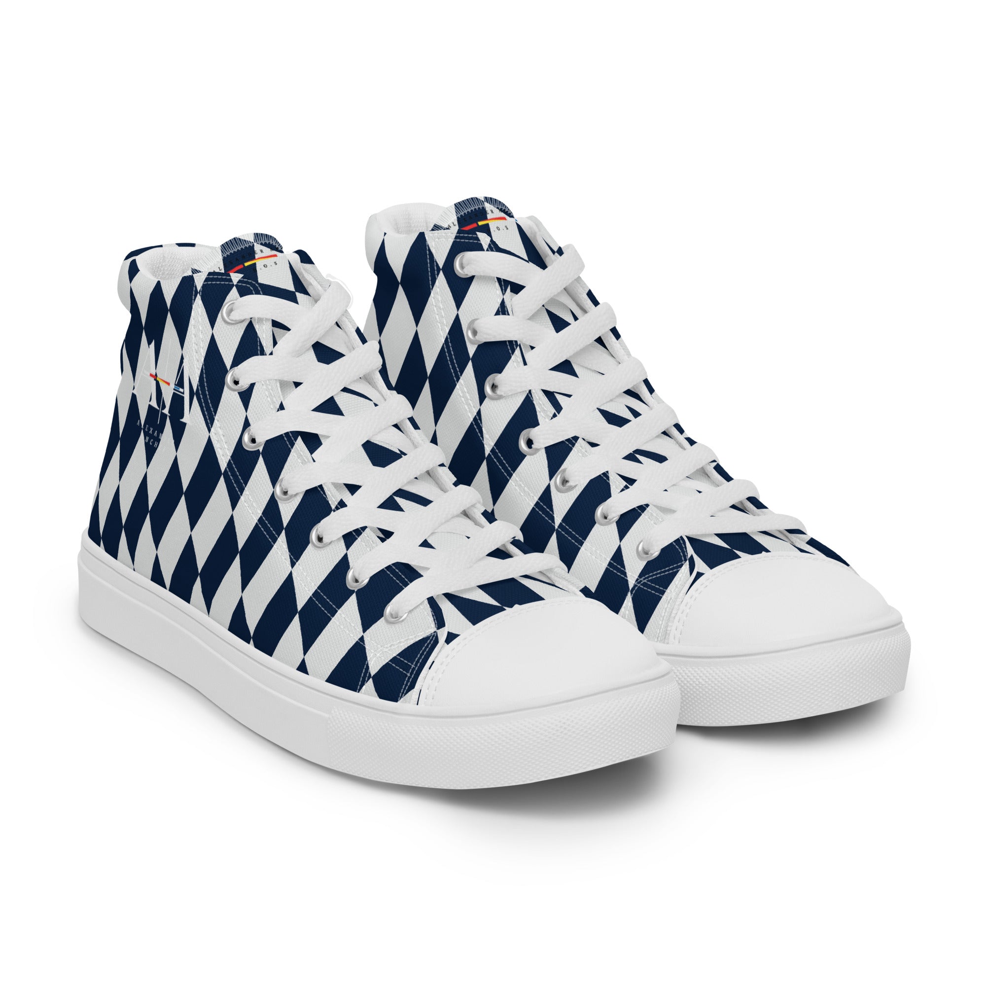 Checkers Men’s high top canvas shoes