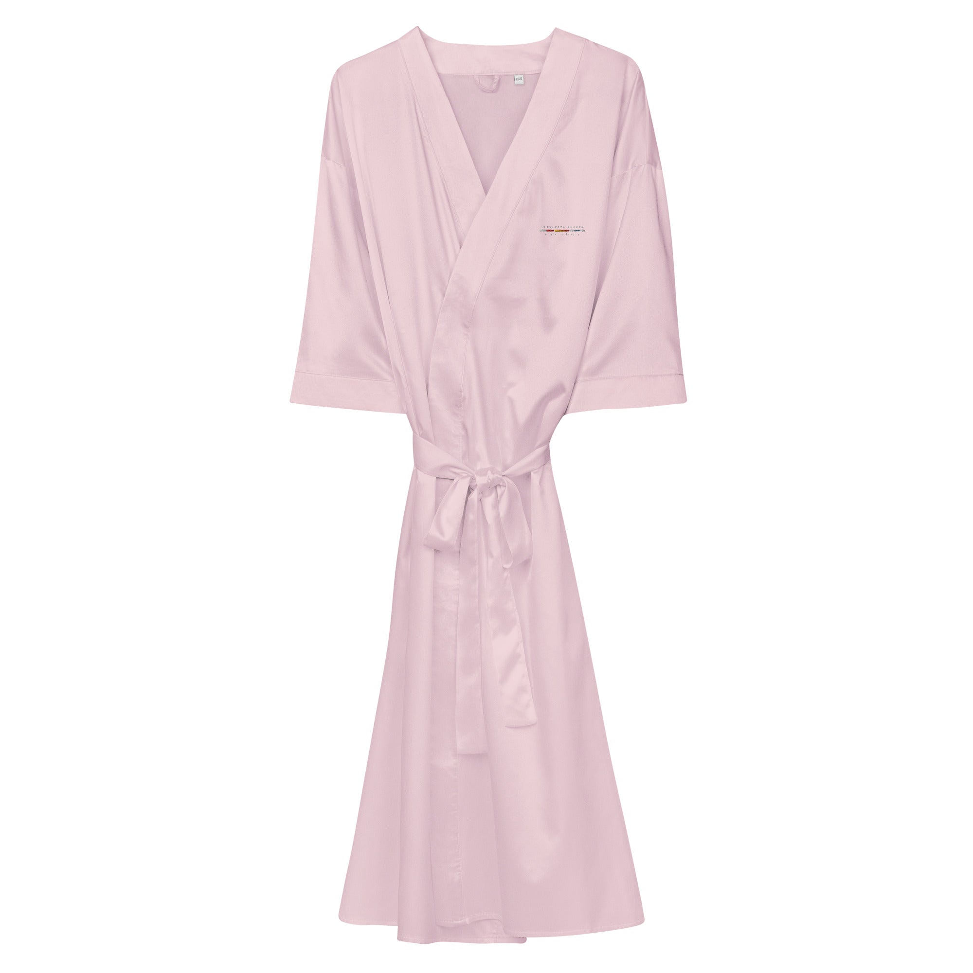 Satin robe Pink