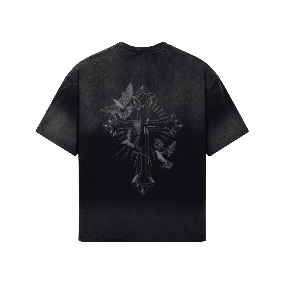 T SHIRT CROSS DARK