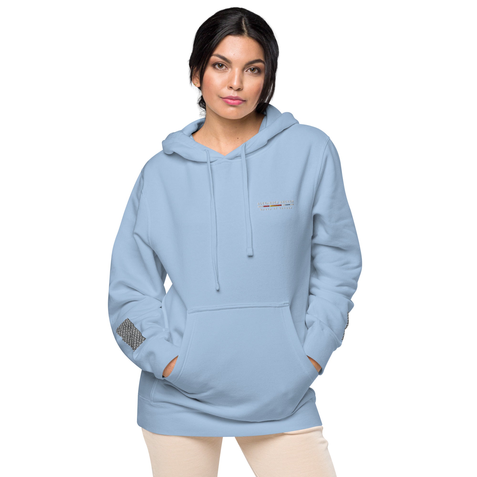 Unisex pigment-dyed hoodie