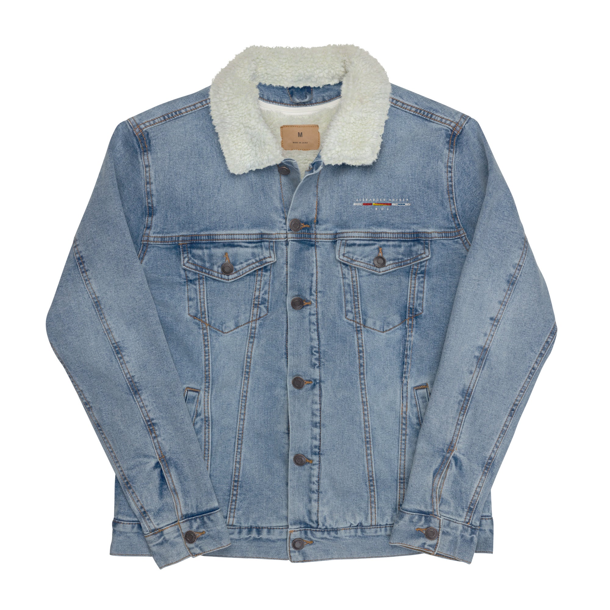 Unisex denim sherpa jacket